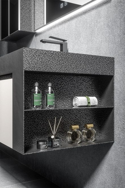 lucky Modern stainless steel wall-mounted bathroom cabinet - 图片 3
