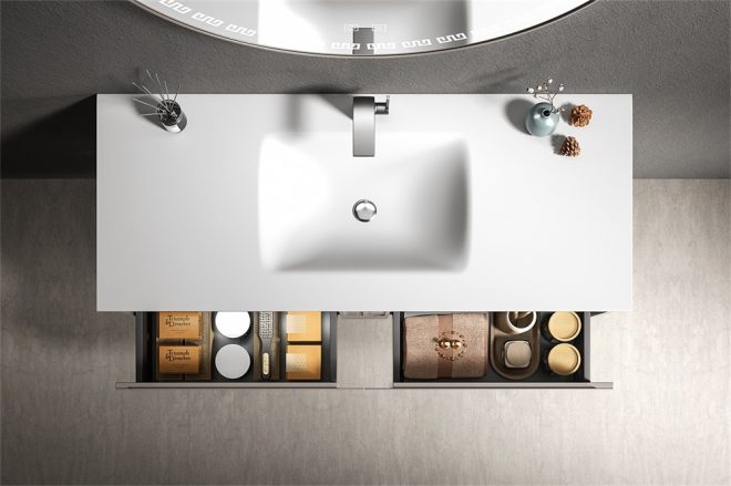 lucky Chinese-style stainless steel wall-mounted bathroom cabinet - 图片 2