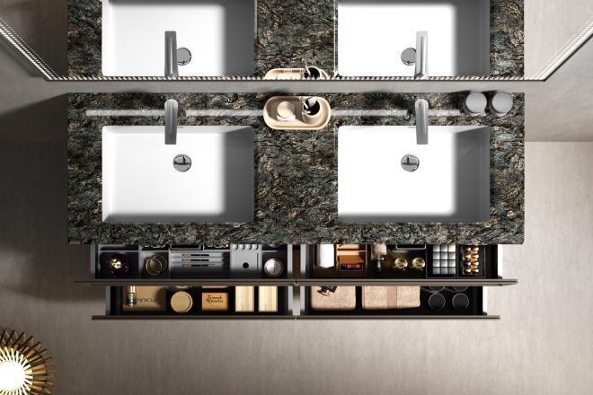 Lucky Modern stainless steel wall-mounted bathroom cabinet - 图片 2