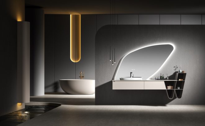 Lucky  stainless steel wall-mounted bathroom cabinet
