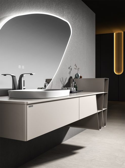 Lucky  stainless steel wall-mounted bathroom cabinet - 图片 2