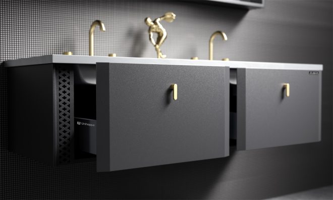 Double Sink Bathroom Vanity Wall - Mounted Double Sink Bathroom Vanity - 图片 3
