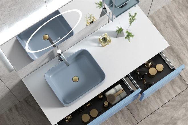 lucky Blue stainless steel bathroom cabinet Wall - Mounted Bathroom Cabinet - 图片 2