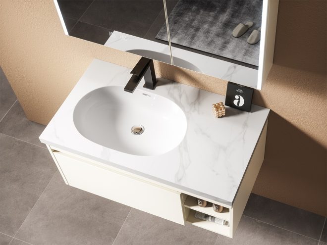 luckyrich Small wall-mounted bathroom cabinet - 图片 4