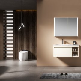 luckyrich Small wall-mounted bathroom cabinet