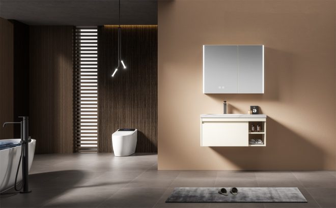 luckyrich Small wall-mounted bathroom cabinet