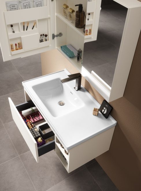 luckyrich Small wall-mounted bathroom cabinet - 图片 2