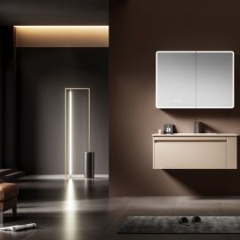 luckyrich modern style freestanding bathroom cabinet