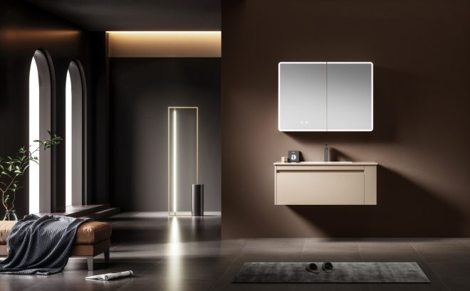luckyrich modern style freestanding bathroom cabinet
