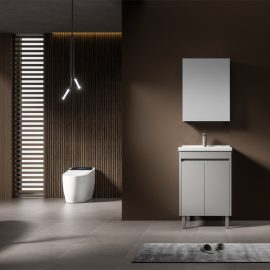 luckyrich floor standing bathroom cabinet  Small wall-mounted bathroom cabinet