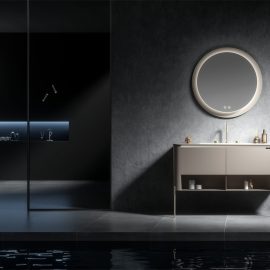 Lucky  floor standing bathroom cabinet  stainless steel floor standing bathroom cabinet