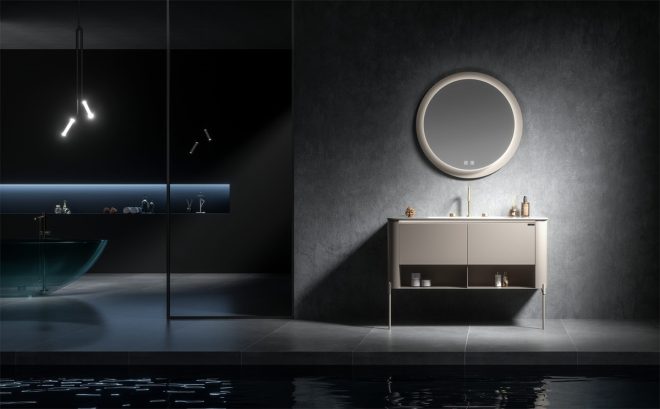 Lucky  floor standing bathroom cabinet  stainless steel floor standing bathroom cabinet