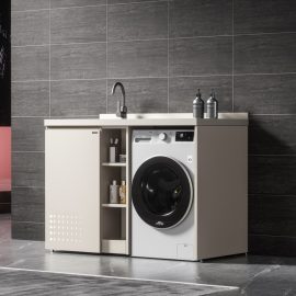 luckyrich Washing machine cabinet Modern washing machine cabinet Washing machine cabinet with sink