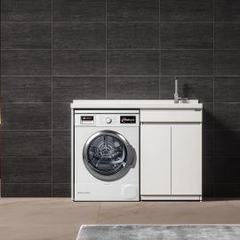 luckyrich Washing machine cabinet with sink  Washing machine cabinet