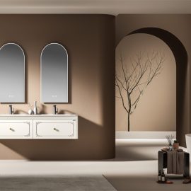 lucky European-style bathroom cabinet  Double Sink Bathroom Vanity