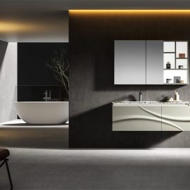 Lucky  stainless steel wall-mounted bathroom cabinet