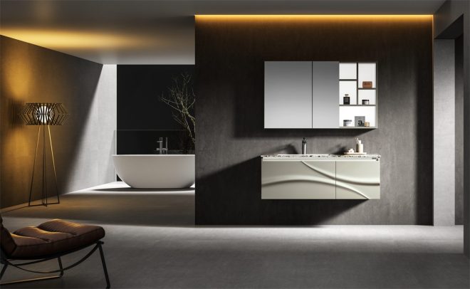 Lucky  stainless steel wall-mounted bathroom cabinet