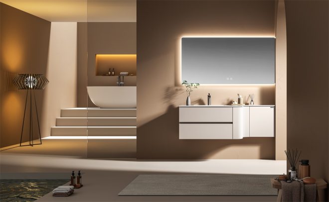 luckyrich Contemporary Bathroom Furniture Stainless Steel Bathroom Cabinet