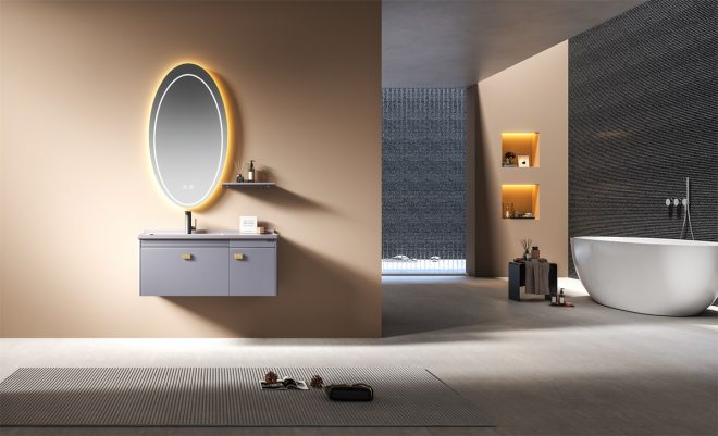 luckyrich Simple design bathroom cabinet