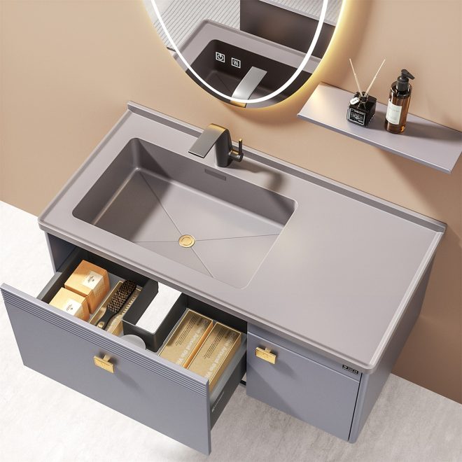 luckyrich Simple design bathroom cabinet - 图片 2