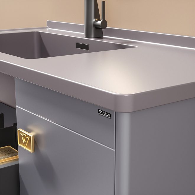 luckyrich Simple design bathroom cabinet - 图片 3