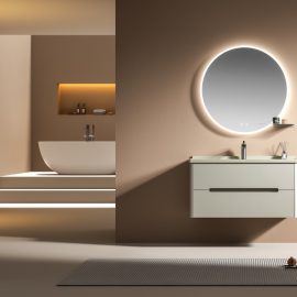 luckyrich Small wall-mounted bathroom cabinet  Modern Bathroom Cabinet