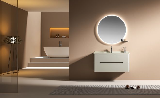luckyrich Small wall-mounted bathroom cabinet  Modern Bathroom Cabinet