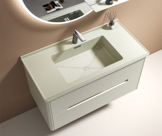 luckyrich Small wall-mounted bathroom cabinet  Modern Bathroom Cabinet - 图片 2