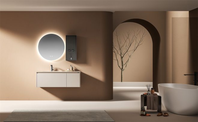 lucky Modern stainless steel bathroom cabinets