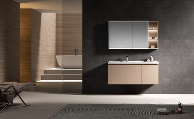luckyrich wall - mounted Bathroom Cabinet with Storage - 图片 3