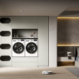 luckyrich Floor – standing laundry cabinet