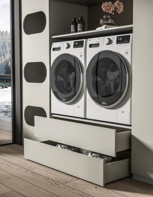luckyrich Floor - standing laundry cabinet - 图片 2