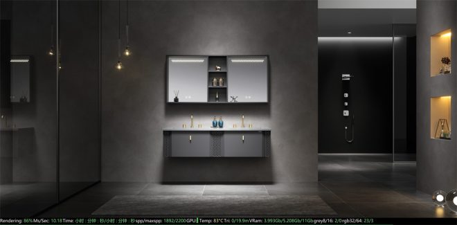 Double Sink Bathroom Vanity Wall - Mounted Double Sink Bathroom Vanity