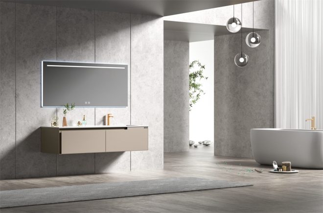 lucky Stainless steel wall-mounted bathroom cabinet