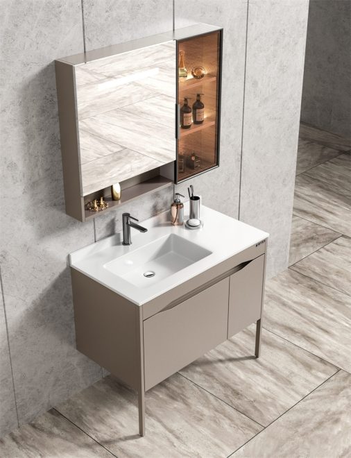 Lucky stainless steel wall-mounted bathroom cabinet